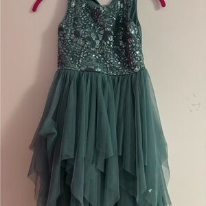 Zhenzi Teal Sequin Embellished Top